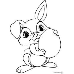 Coloring page: Rabbit (Animals) #9647 - Printable coloring pages