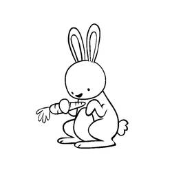 Coloring page: Rabbit (Animals) #9659 - Free Printable Coloring Pages