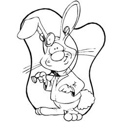Coloring page: Rabbit (Animals) #9671 - Free Printable Coloring Pages