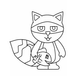 Coloring page: Raccoon (Animals) #20004 - Printable coloring pages
