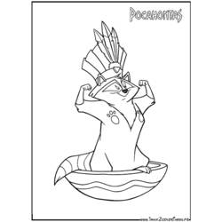 Coloring page: Raccoon (Animals) #20016 - Printable coloring pages