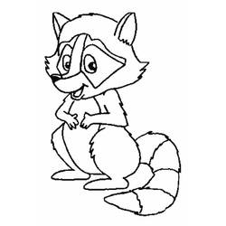 Coloring page: Raccoon (Animals) #208536 - Free Printable Coloring Pages