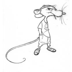 Coloring page: Rat (Animals) #15188 - Printable coloring pages