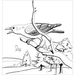 Raven (Animals) coloring page #208993 to print and color