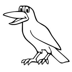 Raven (Animals) coloring page #208995 to print and color