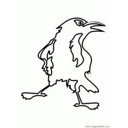 Coloring page: Raven (Animals) #4291 - Printable coloring pages