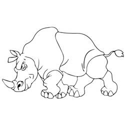 Coloring page: Rhinoceros (Animals) #206672 - Free Printable Coloring Pages