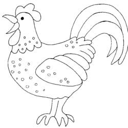 Coloring page: Rooster (Animals) #4090 - Free Printable Coloring Pages