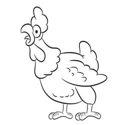 Coloring page: Rooster (Animals) #4092 - Free Printable Coloring Pages