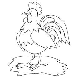 Coloring page: Rooster (Animals) #4114 - Free Printable Coloring Pages
