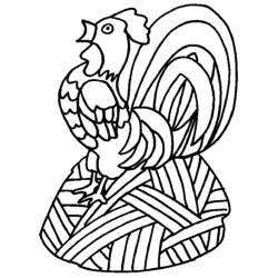 Coloring page: Rooster (Animals) #4127 - Free Printable Coloring Pages