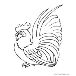 Coloring page: Rooster (Animals) #4159 - Free Printable Coloring Pages