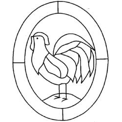 Coloring page: Rooster (Animals) #4180 - Free Printable Coloring Pages