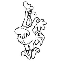 Coloring page: Rooster (Animals) #4190 - Free Printable Coloring Pages