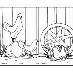 Coloring page: Rooster (Animals) #4192 - Free Printable Coloring Pages
