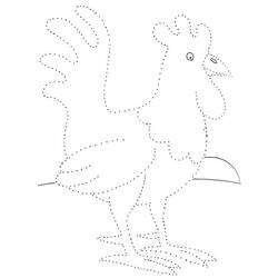 Coloring page: Rooster (Animals) #4210 - Free Printable Coloring Pages