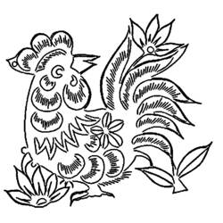 Coloring page: Rooster (Animals) #4220 - Free Printable Coloring Pages