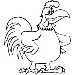 Coloring page: Rooster (Animals) #4277 - Free Printable Coloring Pages