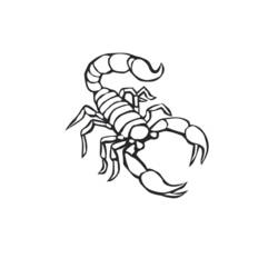 Coloring pages: Scorpio - Free Printable Coloring Pages