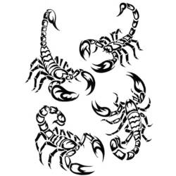 Coloring page: Scorpio (Animals) #14609 - Printable coloring pages