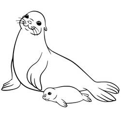 Coloring page: Sea Lion (Animals) #192535 - Free Printable Coloring Pages