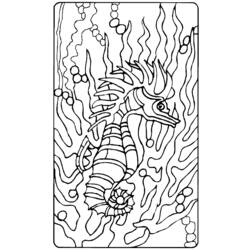 Coloring page: Seahorse (Animals) #18630 - Free Printable Coloring Pages