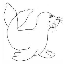 Coloring page: Seal (Animals) #16263 - Printable coloring pages