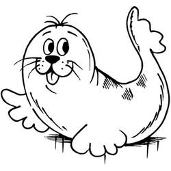 Coloring page: Seal (Animals) #16310 - Free Printable Coloring Pages