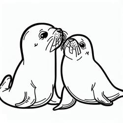 Seal (Animals) coloring page #188075 to print and color
