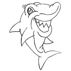 Coloring page: Shark (Animals) #14765 - Printable coloring pages
