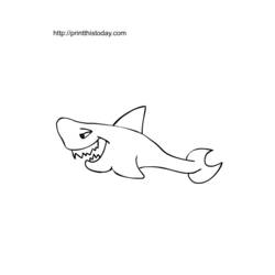 Coloring page: Shark (Animals) #14804 - Free Printable Coloring Pages