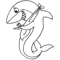Coloring page: Shark (Animals) #14806 - Free Printable Coloring Pages