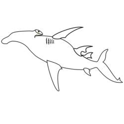 Coloring page: Shark (Animals) #14846 - Free Printable Coloring Pages