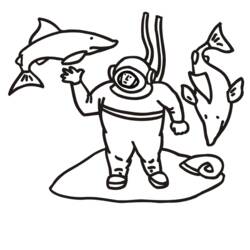 Coloring page: Shark (Animals) #14847 - Free Printable Coloring Pages