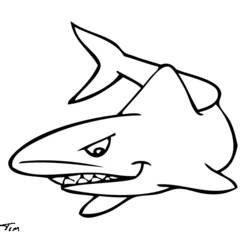 Coloring page: Shark (Animals) #14864 - Free Printable Coloring Pages