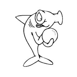 Coloring page: Shark (Animals) #14880 - Free Printable Coloring Pages