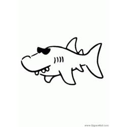 Coloring page: Shark (Animals) #14889 - Free Printable Coloring Pages