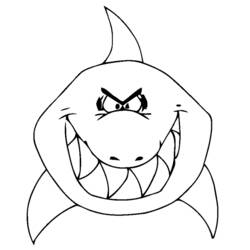Coloring page: Shark (Animals) #14893 - Free Printable Coloring Pages