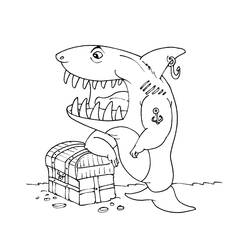 Coloring page: Shark (Animals) #14901 - Free Printable Coloring Pages