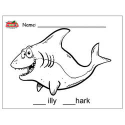 Coloring page: Shark (Animals) #14903 - Free Printable Coloring Pages
