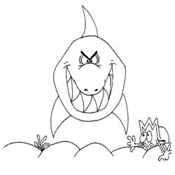 Coloring page: Shark (Animals) #14909 - Free Printable Coloring Pages