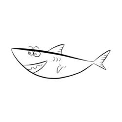 Coloring page: Shark (Animals) #14929 - Free Printable Coloring Pages