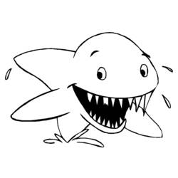 Coloring page: Shark (Animals) #14946 - Free Printable Coloring Pages