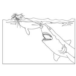 Coloring page: Shark (Animals) #14951 - Printable coloring pages