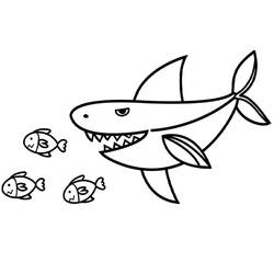Shark (Animals) coloring page #177729 to print and color