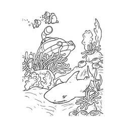 Shark (Animals) coloring page #177730 to print and color