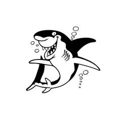 Shark (Animals) coloring page #177734 to print and color