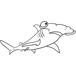 Shark (Animals) coloring page #217028 to print and color