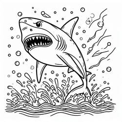 Shark (Animals) coloring page #217034 to print and color