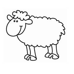 Coloring pages: Sheep - Free Printable Coloring Pages